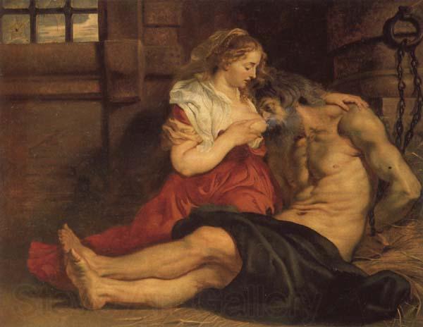 Peter Paul Rubens A Roman Woman's Love for Her Father Norge oil painting art